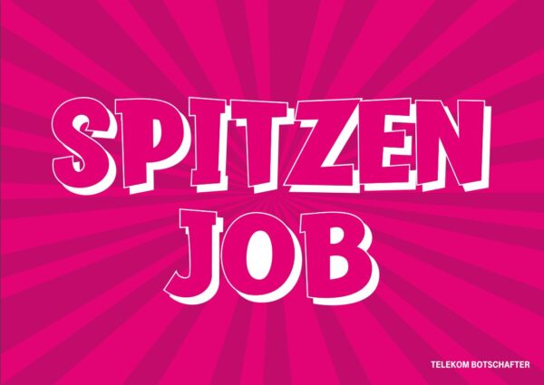 Postkarte Spitzen Job DEUTSCH