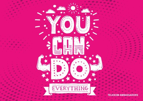 Postcard You can do everything (Du kannst alles erreichen) DEUTSCH