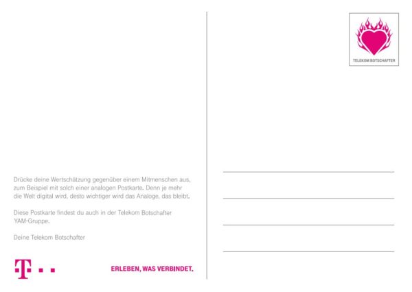 Postkarte Magenta Rentier - Merry Magenta Christmas DEUTSCH