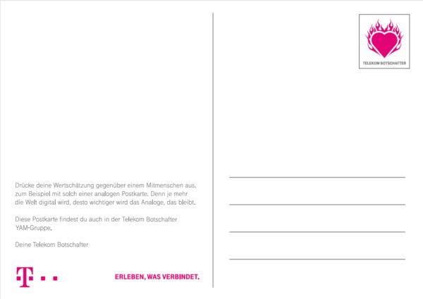 Postkarte Rudolph - Merry Magenta Christmas DEUTSCH